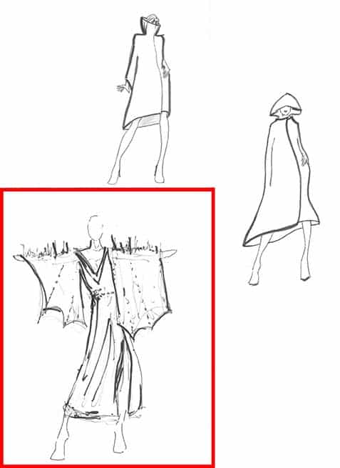 ID Studios Design Sketches for the 2013 IIDA Fashion Show designsketches